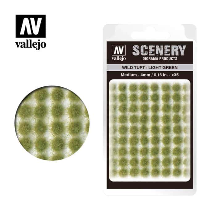 Wild Tuft - Light Green: 4 mm.