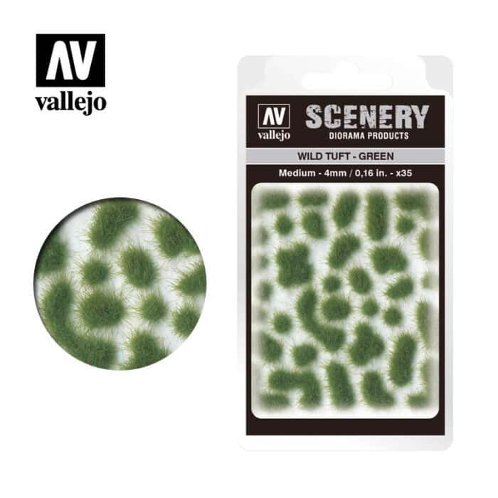 Wild Tuft - Green: 4 mm.