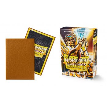 [AT-11106] Dragon Shield Small Sleeves - Japanese Matte Gold (60 Sleeves)