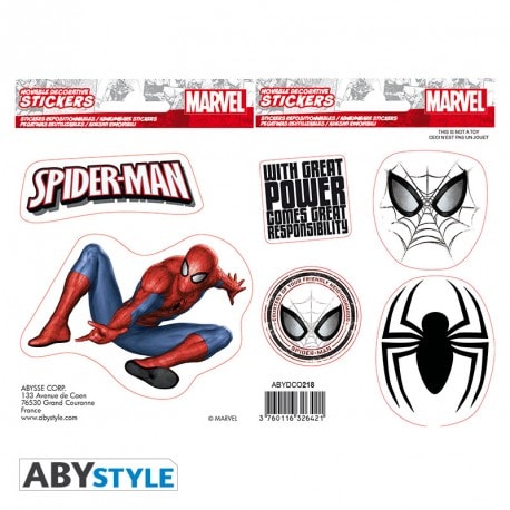 MARVEL -Stickers - 16x11cm/ 2 sheets - Spider-man