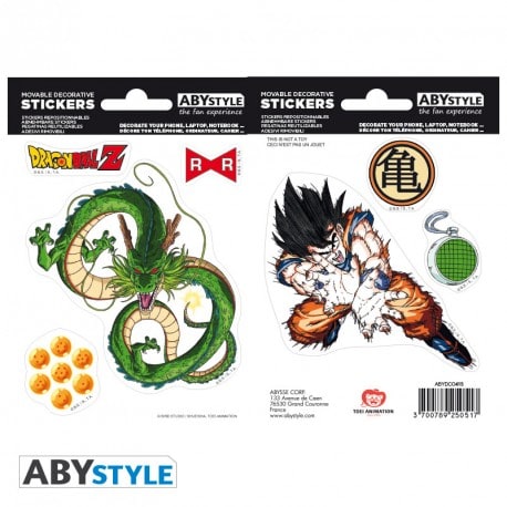 DRAGON BALL -Stickers - 16x11cm/ 2 sheets - DBZ/ Shenron