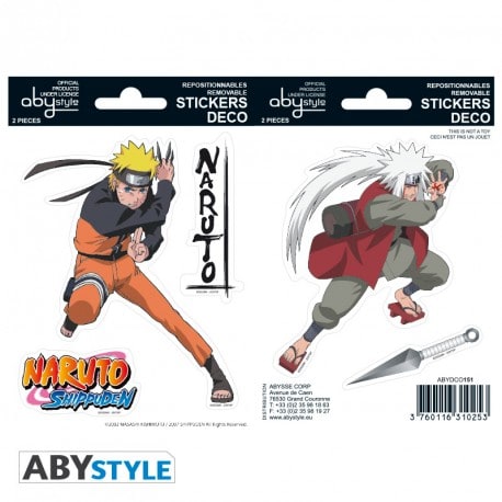 NARUTO SHP - Stickers - 16x11cm/ 2 sheets - Naruto/ Jiraiya