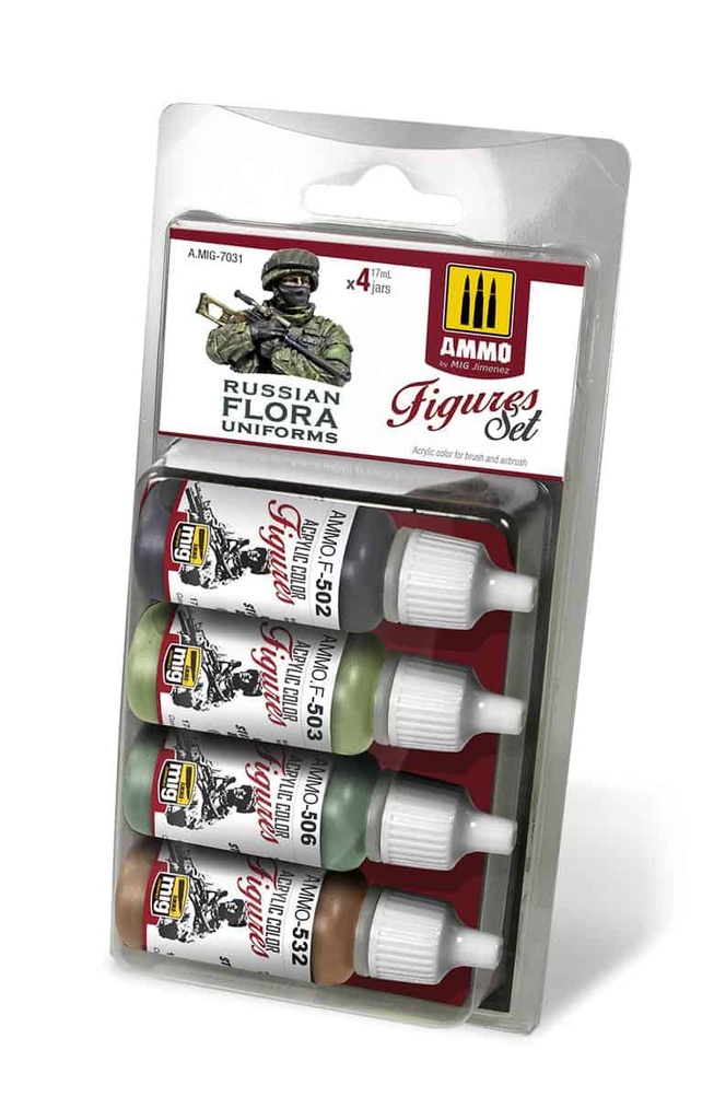 [A.MIG-7031] Set de pintura Uniformes Flora Rusos
