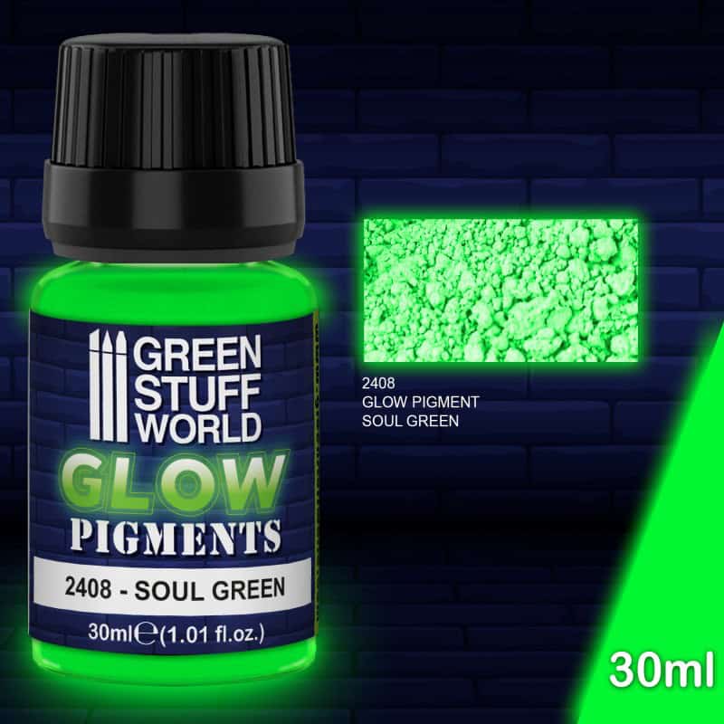 Pigmentos Luminiscentes - VERDE del ALMA