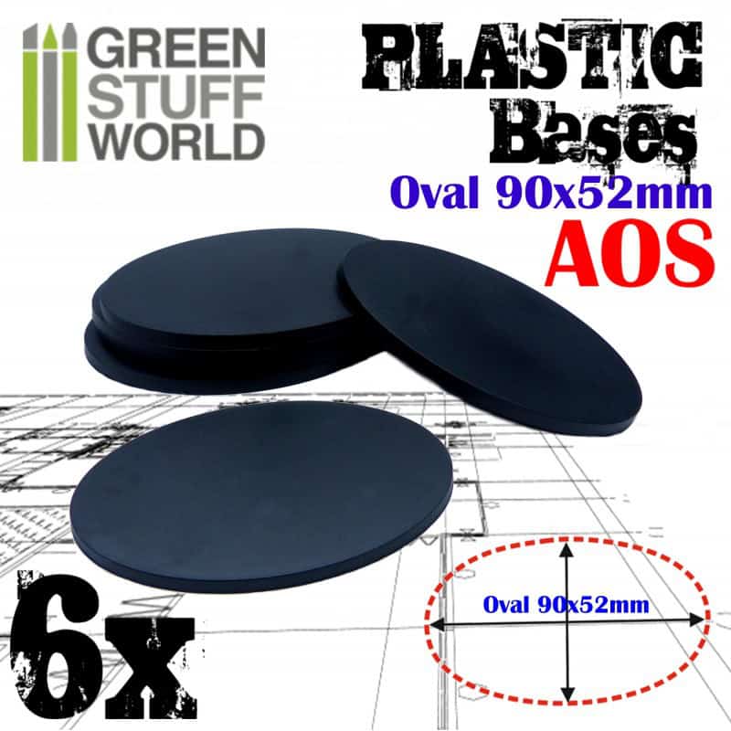 Peanas de Plastico - Ovaladas 90x52mm AOS