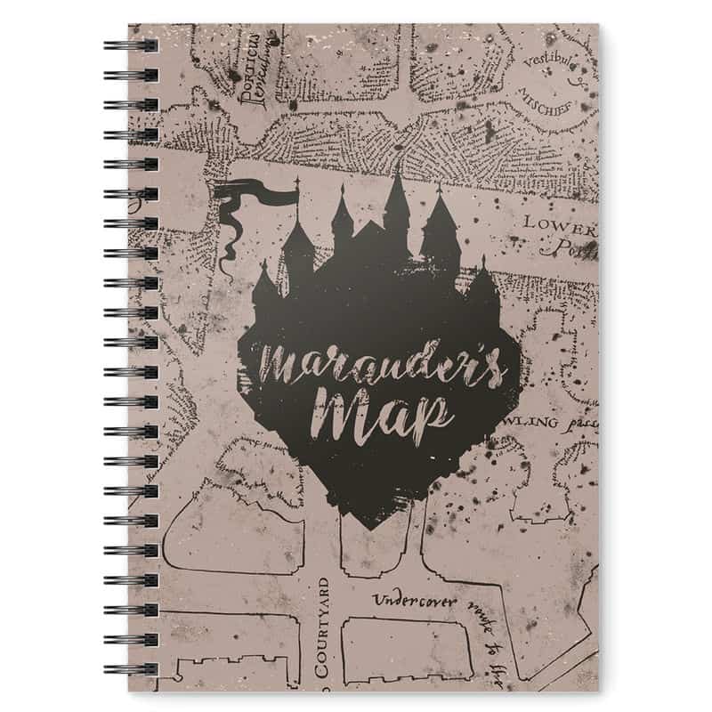 Cuaderno A5 Mapa del Merodeador Harry Potter
