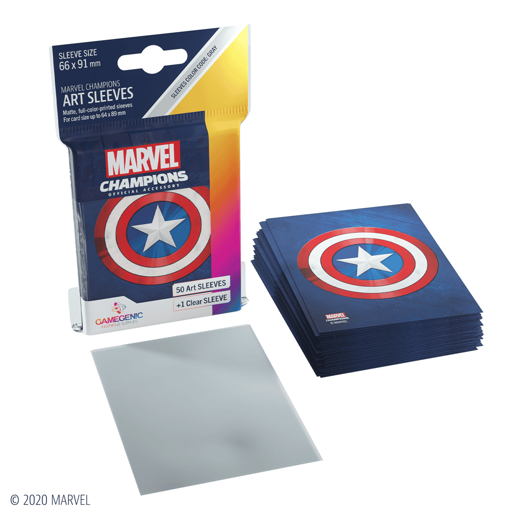 Marvel Champions Sleeves Captain America