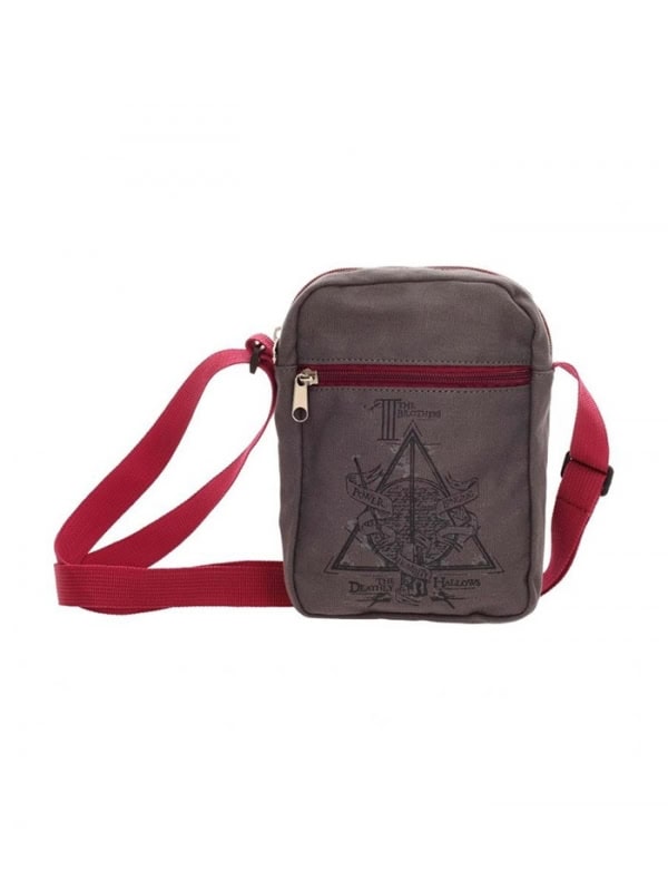 Bolsa Pequena Tela Canvas Deatlhy Hallows Harry Potter