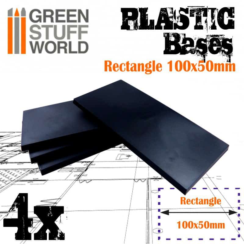 Peanas de plastico - Rectangulares 100x50mm