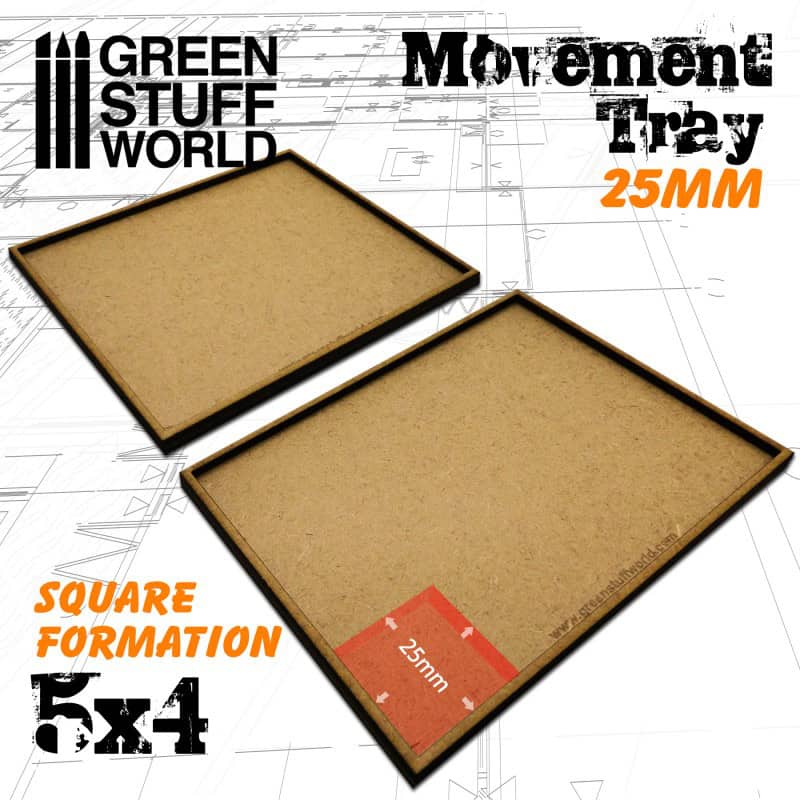 Bandejas de Movimiento DM 25mm 5x4
