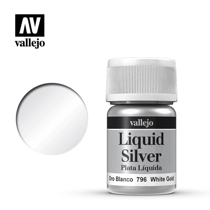 Vallejo Oro Liquido Oro Blanco 796