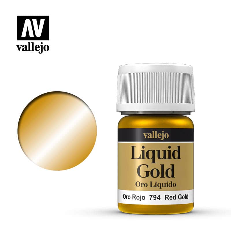 Vallejo Oro Liquido Oro Rojo 794