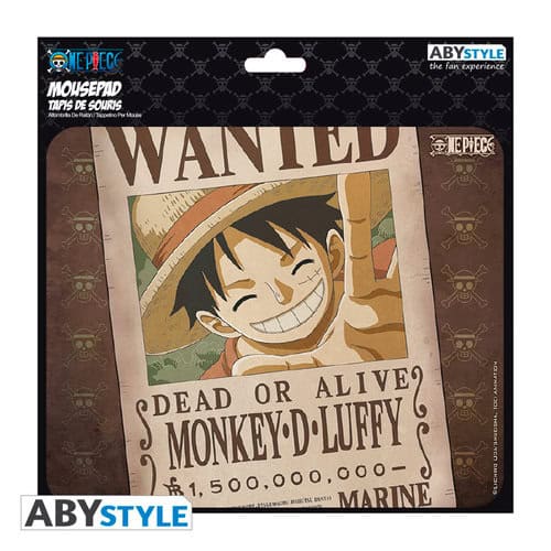 ALFOMBRILLA DE RATON ONE PIECE WANTED LUFFY