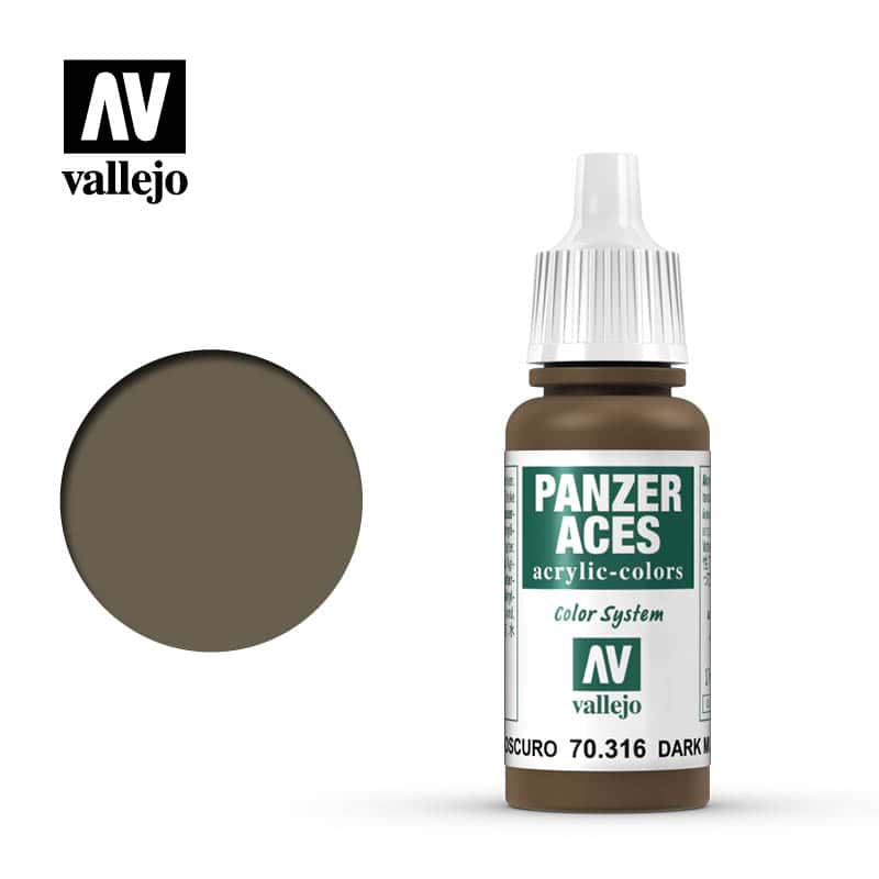 Panzer Aces Vallejo Lodo Oscuro 70316
