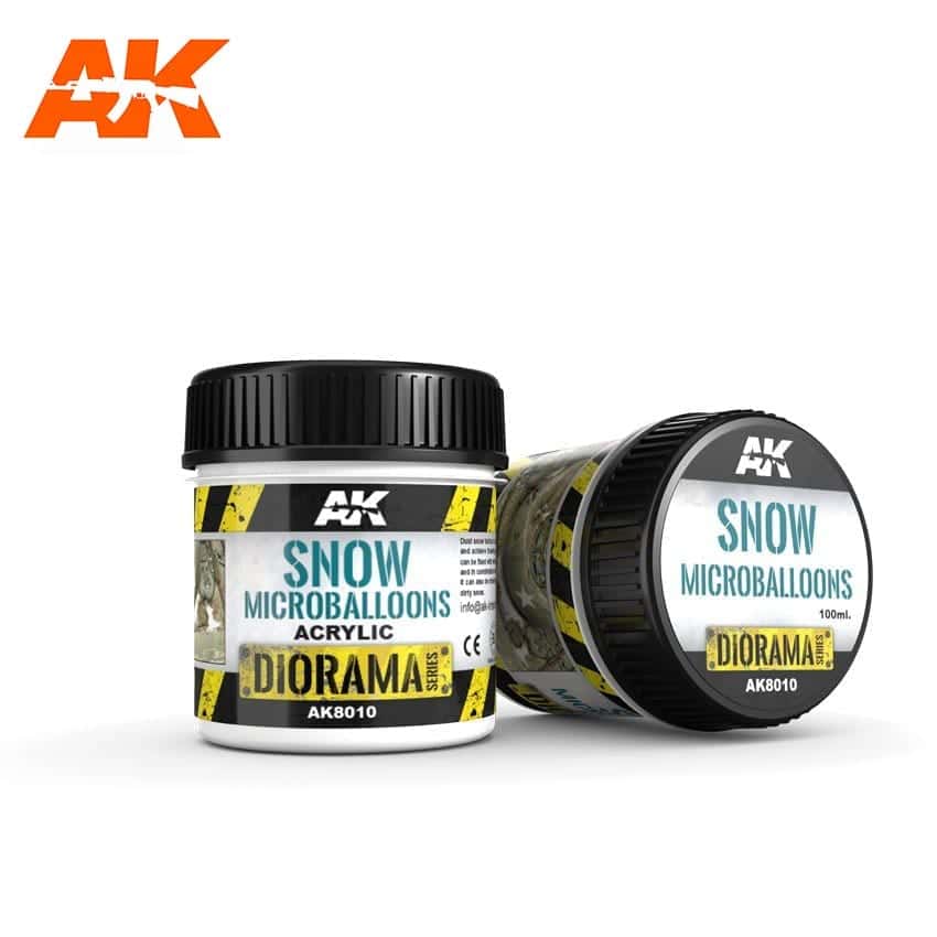 AK8010 snow microballoons 100ML microglobos de nieve Diorama 100ML