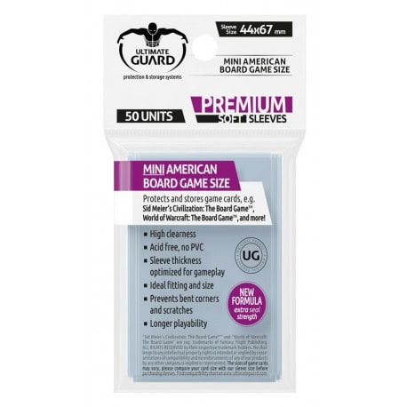 Fundas Premium Soft 44x67mm Mini USA (50)