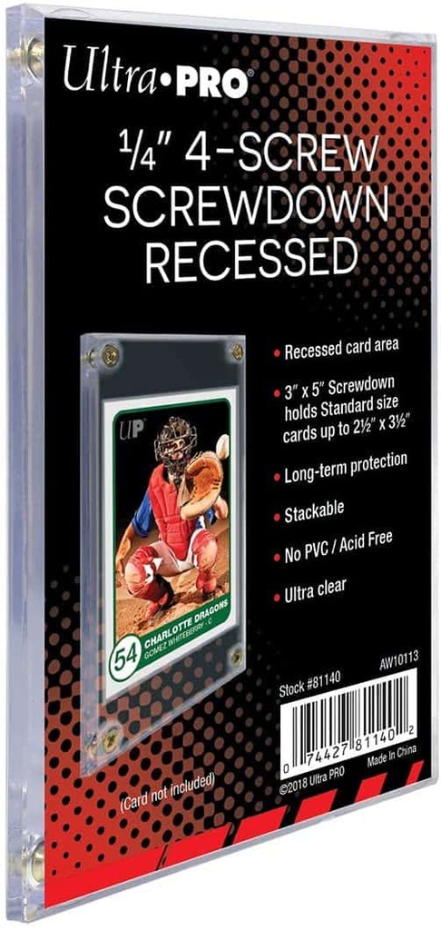 UP - 1/4" Screwdown Recessed Holder