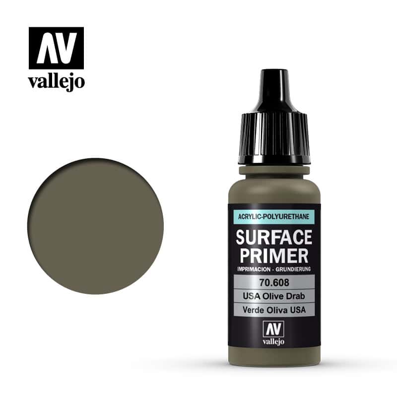 Imprimacion Vallejo Surface Primer 70608 17ml. Verde Oliva USA