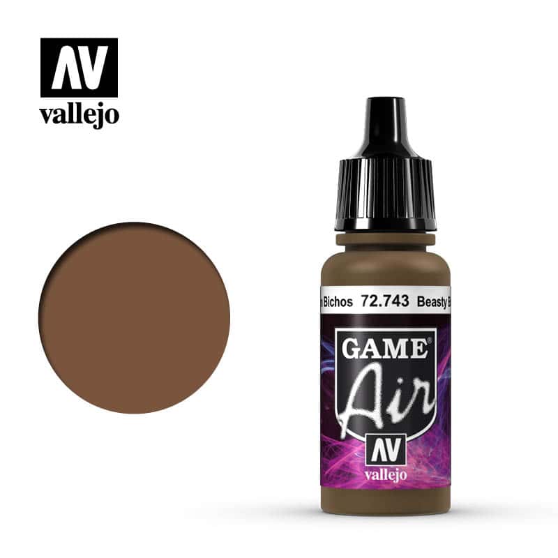 Vallejo Game Air Marron Bichos 72743 17ml.