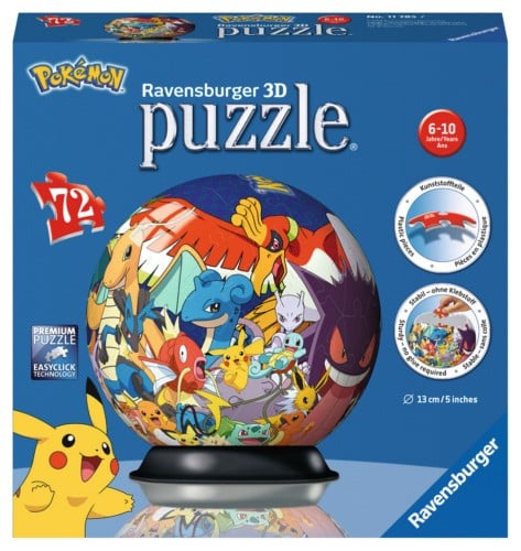 [4005556117857] Puzle 72 Pokemon Ball 3D