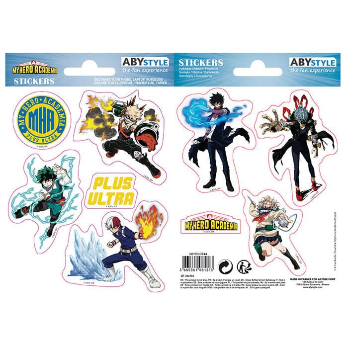 Stickers My Hero Academia 16X11CM Heroes y Villanos