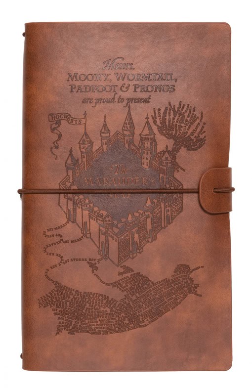 CUADERNO DE VIAJE TAPA CUERO HARRY POTTER