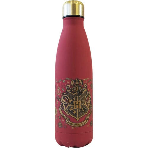 Botella Aluminio Roja Escudo de Howgwarts Harry Potter