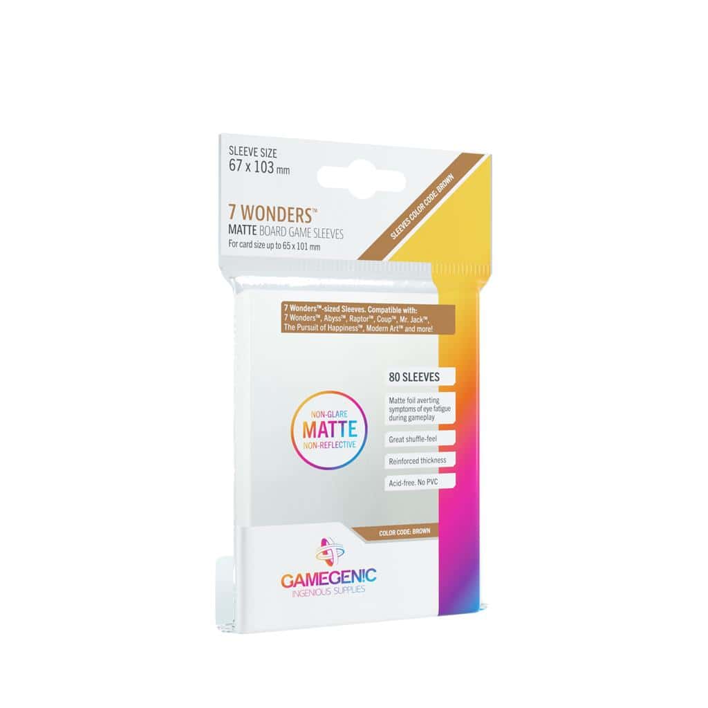 MATTE 7 WONDERS SLEEVES 67X103MM (80)