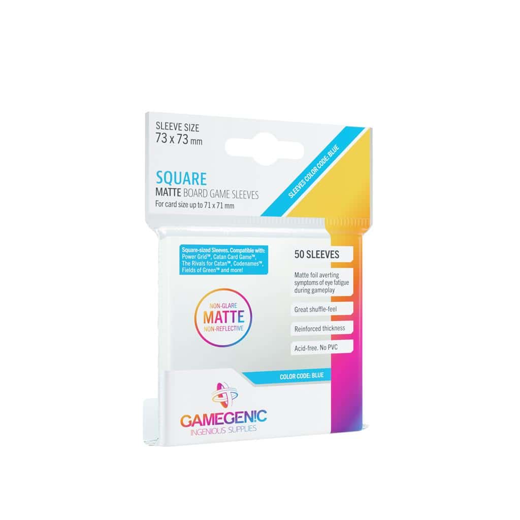 Matte Square-Sized Sleeves 73X73Mm (50)