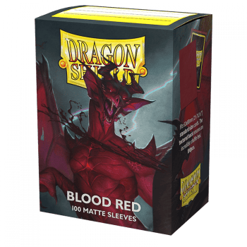 [AT-11050] Dragon Shield Standard Matte Sleeves - Blood Red 'Simurag' (100 Sleeves)