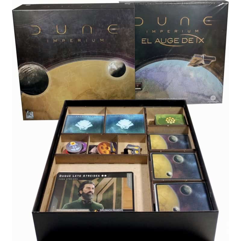 Inserto compatible con DUNE "IMPERIUM" (Base + Expansion "El Auge de IX")