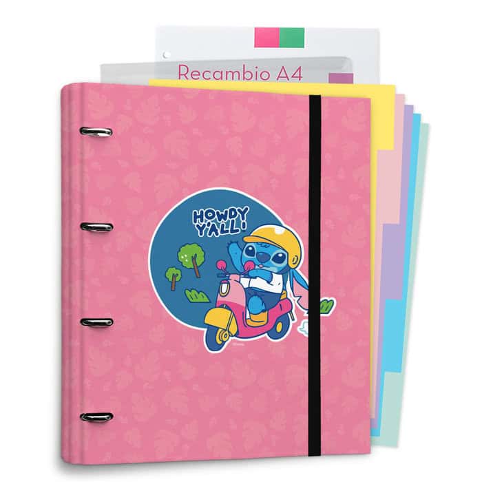 Carpeblock 4 Anillas Disney Stitch