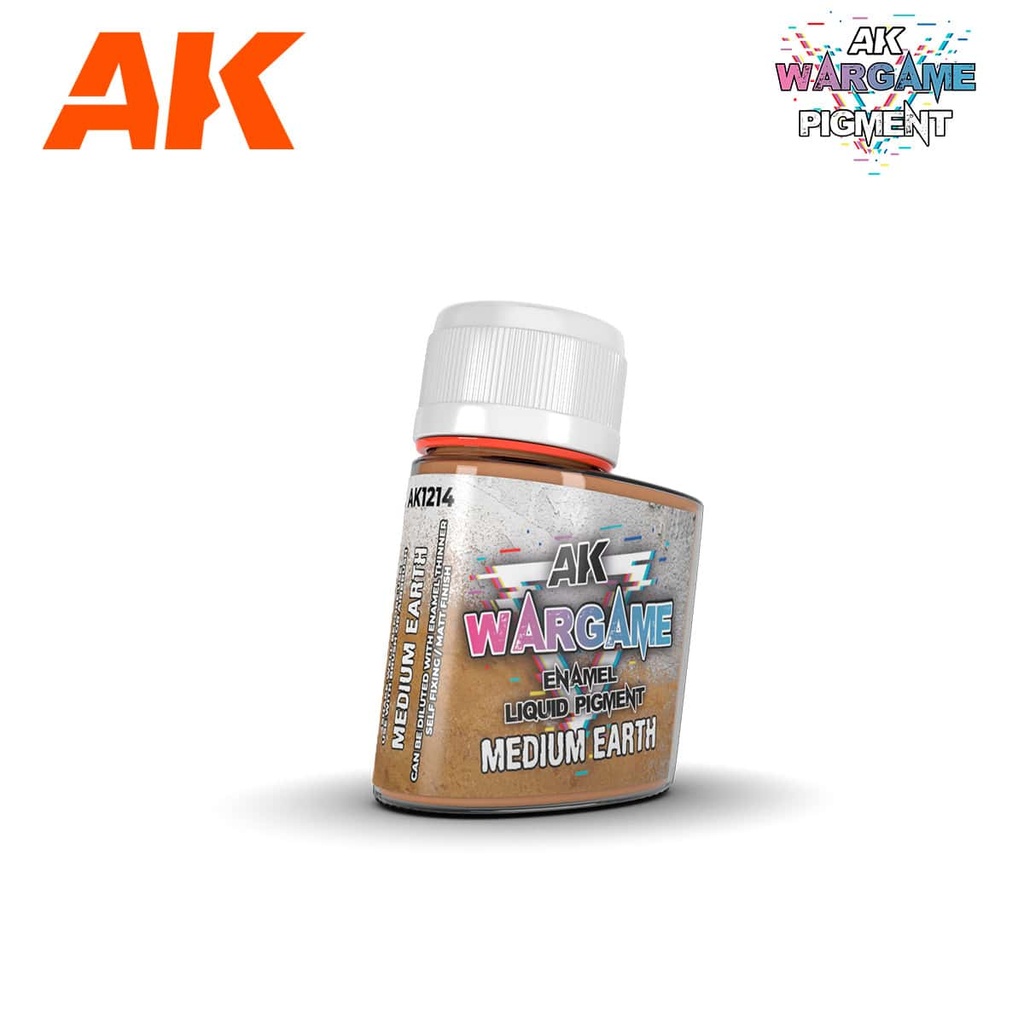 AK 1214 Enamel liquid pigment Medium Earth 35ml.