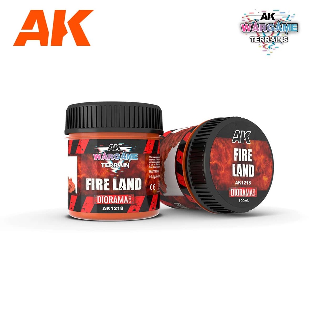 Ak1218 Fire Land – Wargame Terrains – 100Ml