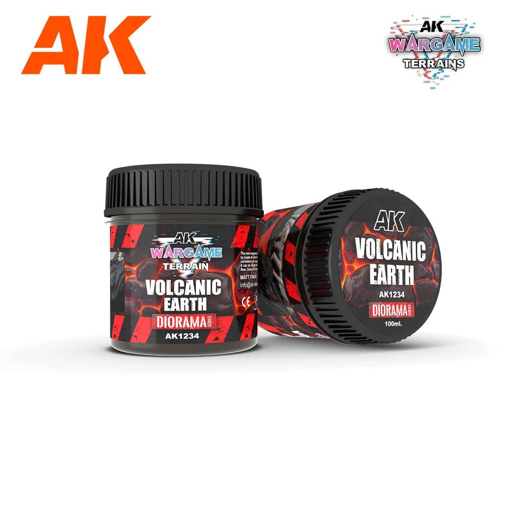 AK1234 VOLCANIC EARTH WARGAME TERRAINS 100ML