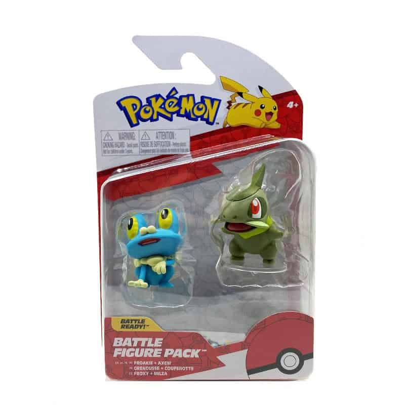 Pokemon Figura Combate Froakie y Axew