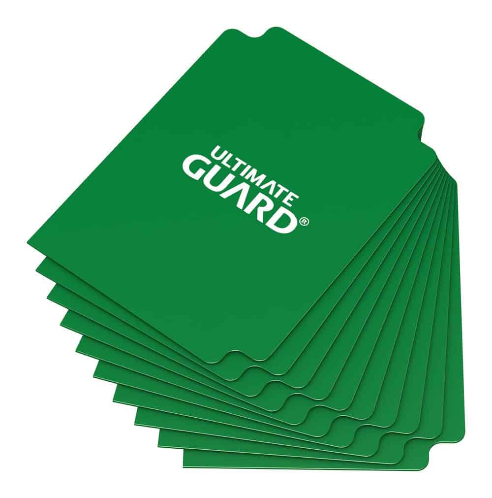 Ultimate Guard Card Dividers Tarjetas Separadoras para Cartas Tamaño Estandar Verde (10)