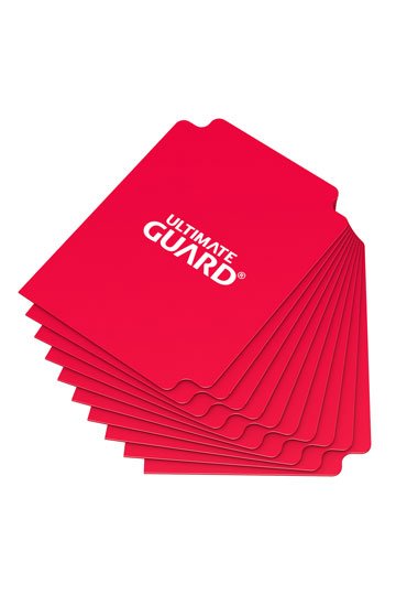 Ultimate Guard Card Dividers Tarjetas Separadoras para Cartas Tamaño Estandar Rojo (10)