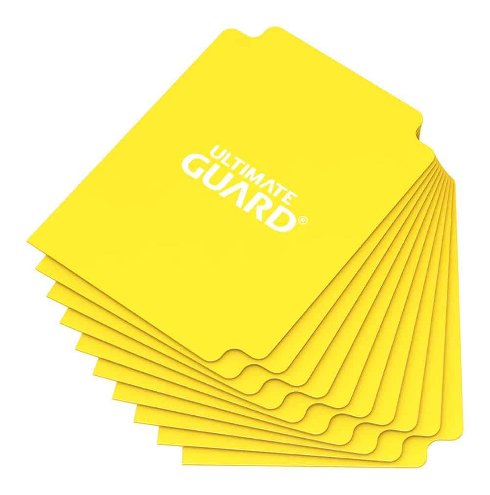 Ultimate Guard Card Dividers Tarjetas Separadoras para Cartas Tamaño Estandar Amarillo (10)