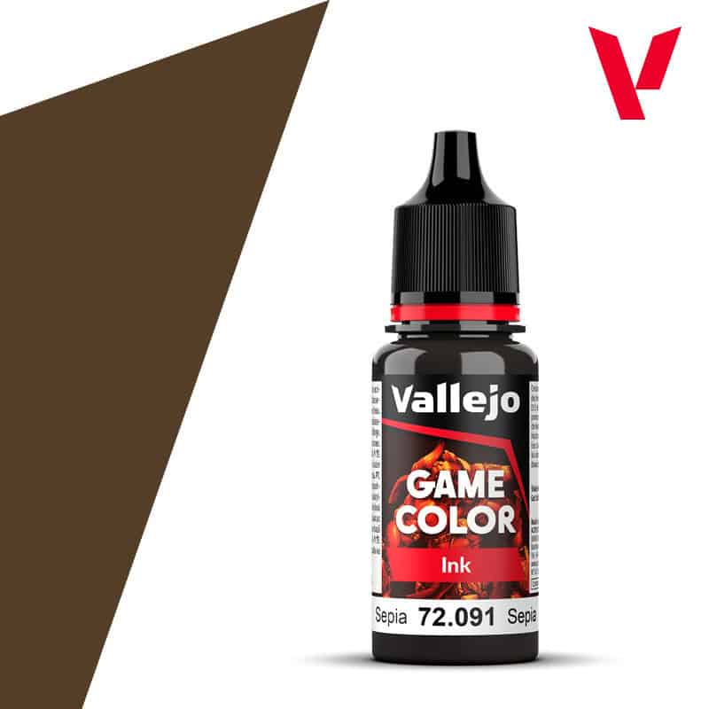 Vallejo 72091 Sepia Ink 18 ml.