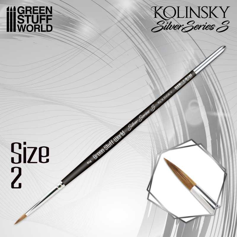 Pincel Kolinsky SILVER SERIES (S) - 2