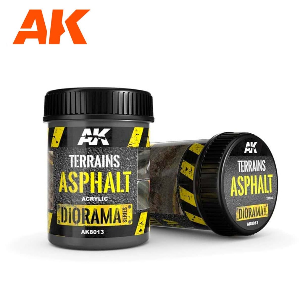 AK8013 DioramaTERRAINS ASPHALT 250ml (Acrylic)