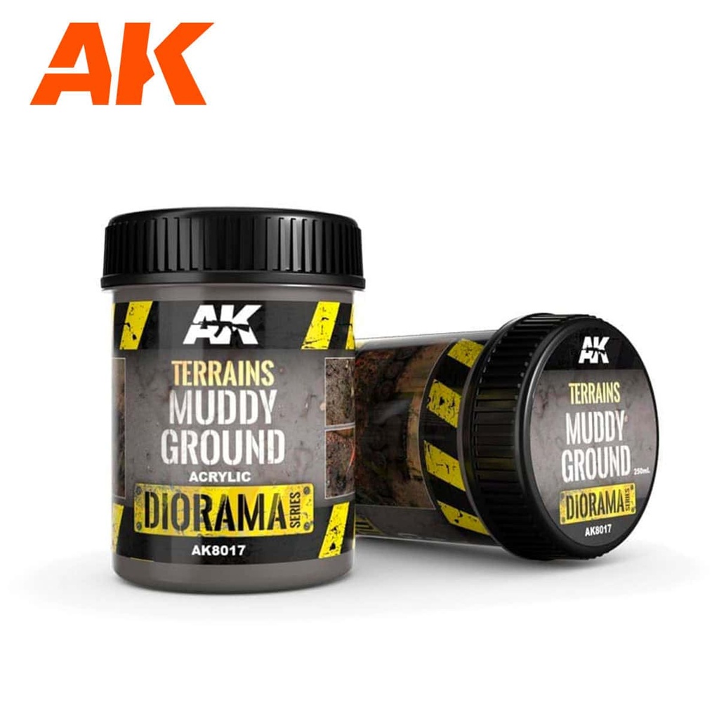AK8017 DIORAMA TERRAINS MUDDY GROUND 250ml (Acrylic)