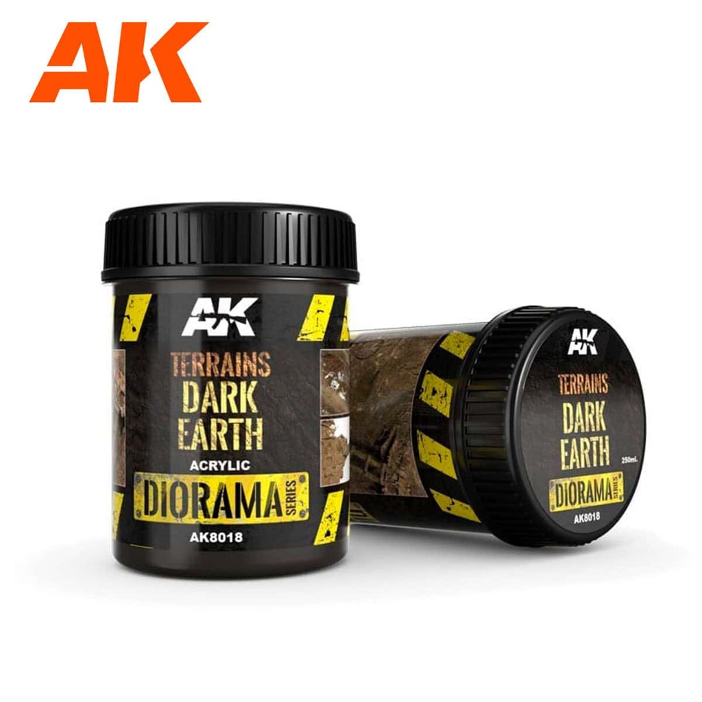 AK8018 DIORAMA TERRAINS DARK EARTH 250ml (Acrylic)