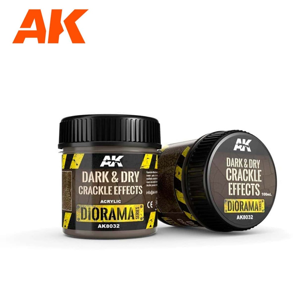 AK8032 DARK & DRY CRACKLE EFFECTS - Diorama 100ml (Acrylic)