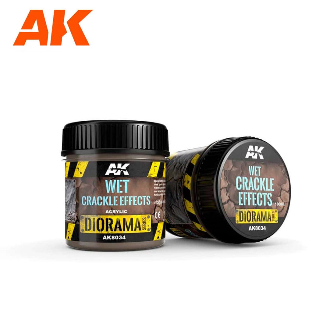 AK8034 Efecto craquelado humedo Diorama 100ML
