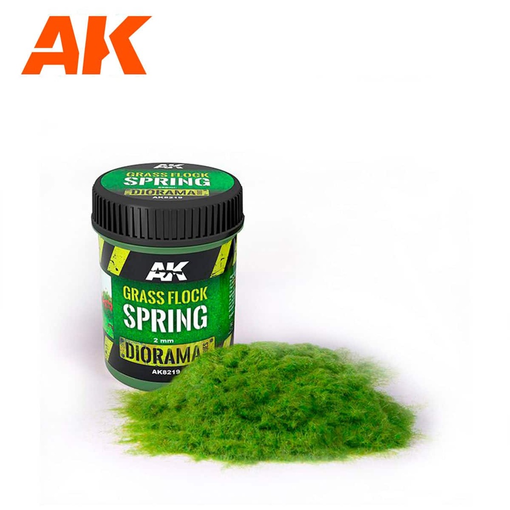 AK8219 DIORAMA GRASS FLOCK 2MM SPRING