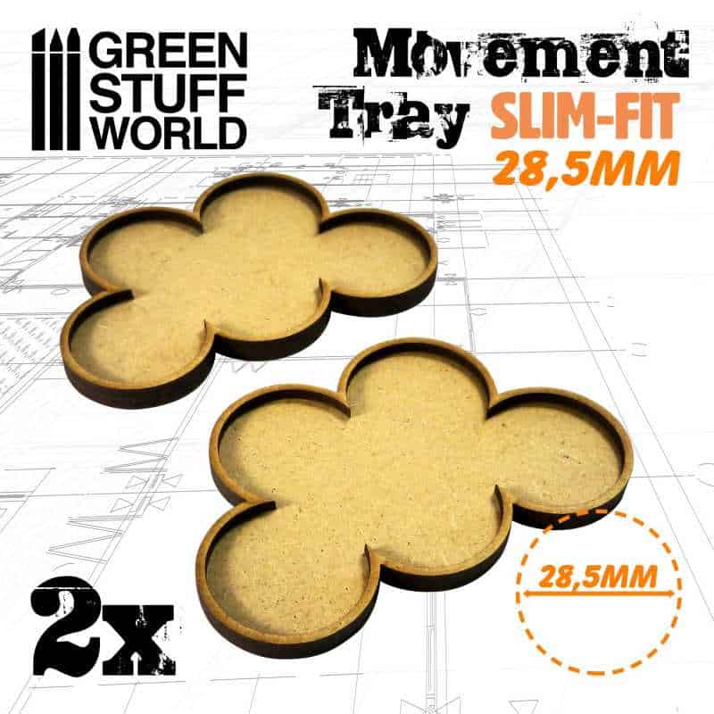 Bandejas de Movimiento DM 28,5mm x5 - SLIM-FIT