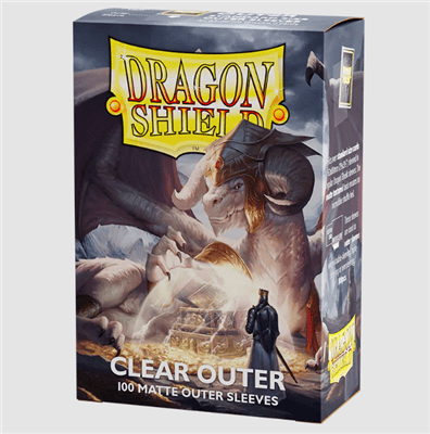 Dragon Shield Fundas Standard Size Outer Sleeves - Matte Clear (100 Sleeves)