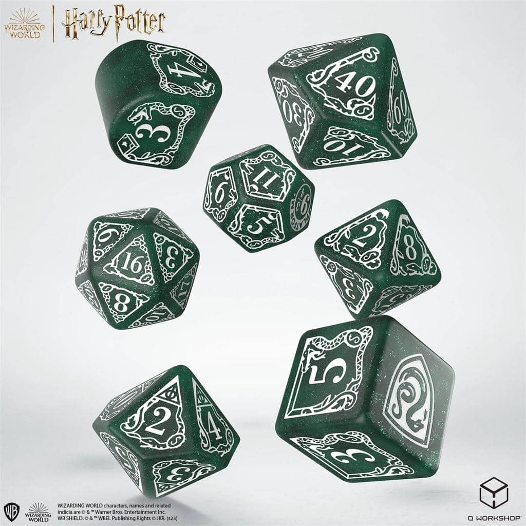 Harry Potter Pack de Dados Slytherin Modern Dice Set - Green (7)